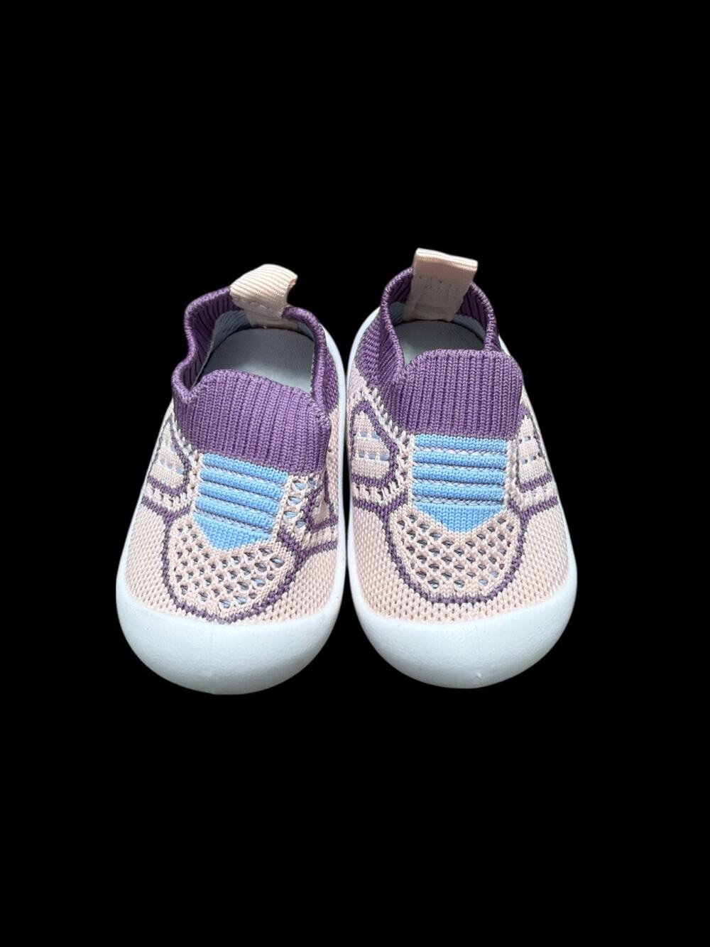 Infant Baby Walker Ankle Mesh Slip On Shoes Toddler Socks Size 6-9 Month